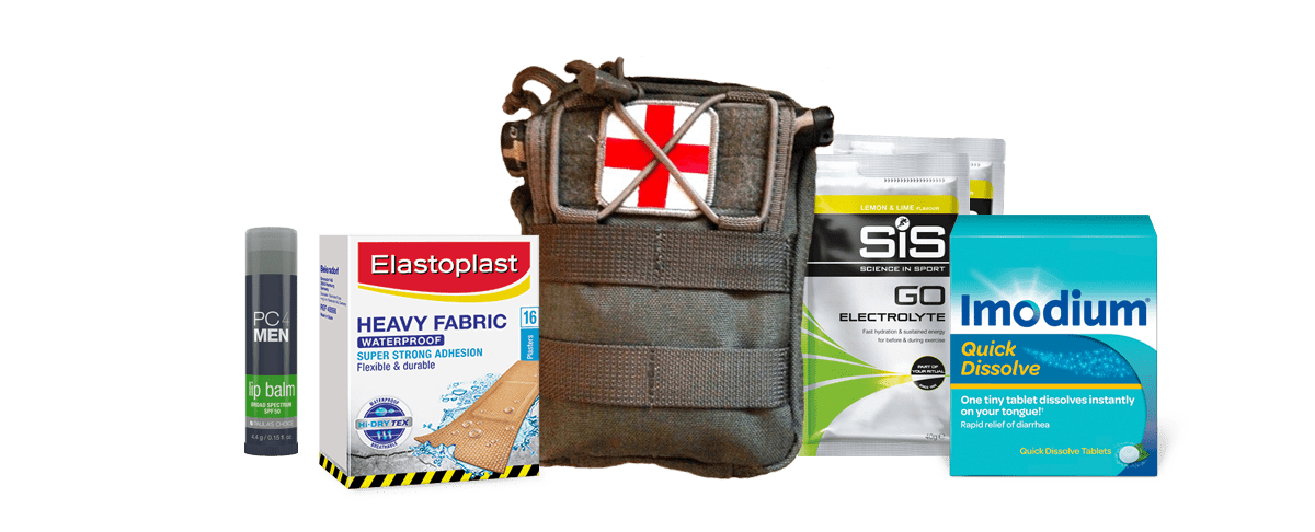 Essential first aid kit when travelling
