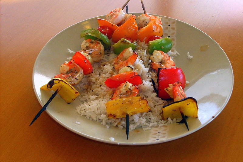 Grilled Shrimp Shish Kebabs