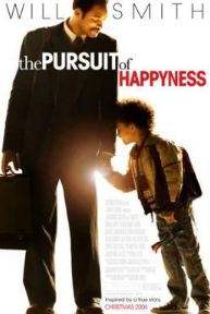 Real life father and son in the film poster of The Pursuit of Happyness.
