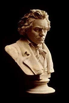 A bust of Beethoven