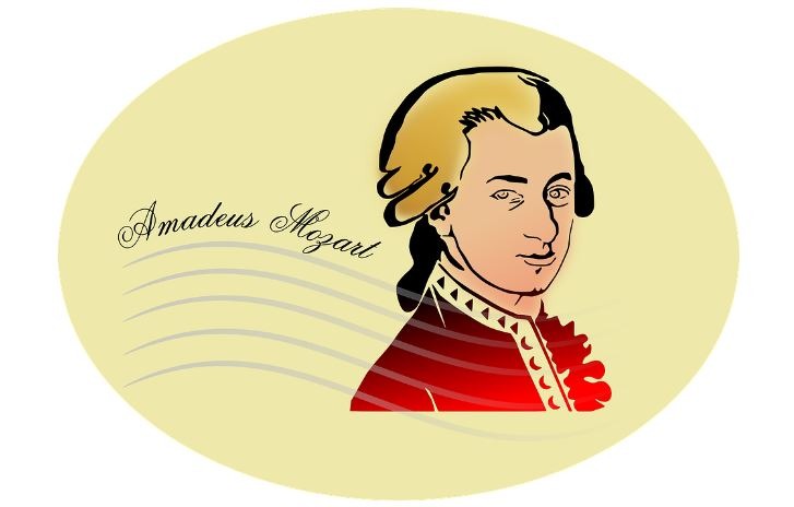 A color sketch of Mozart