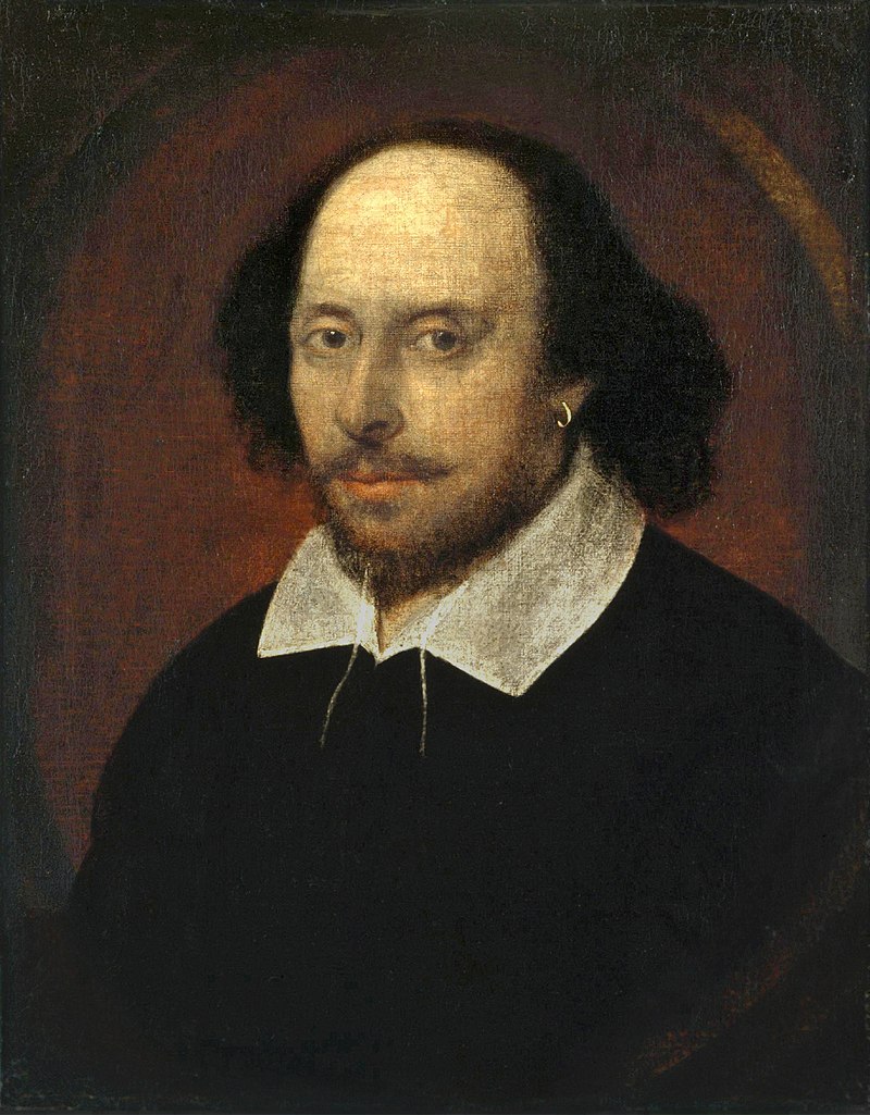The famous portrait of William Shakespeare