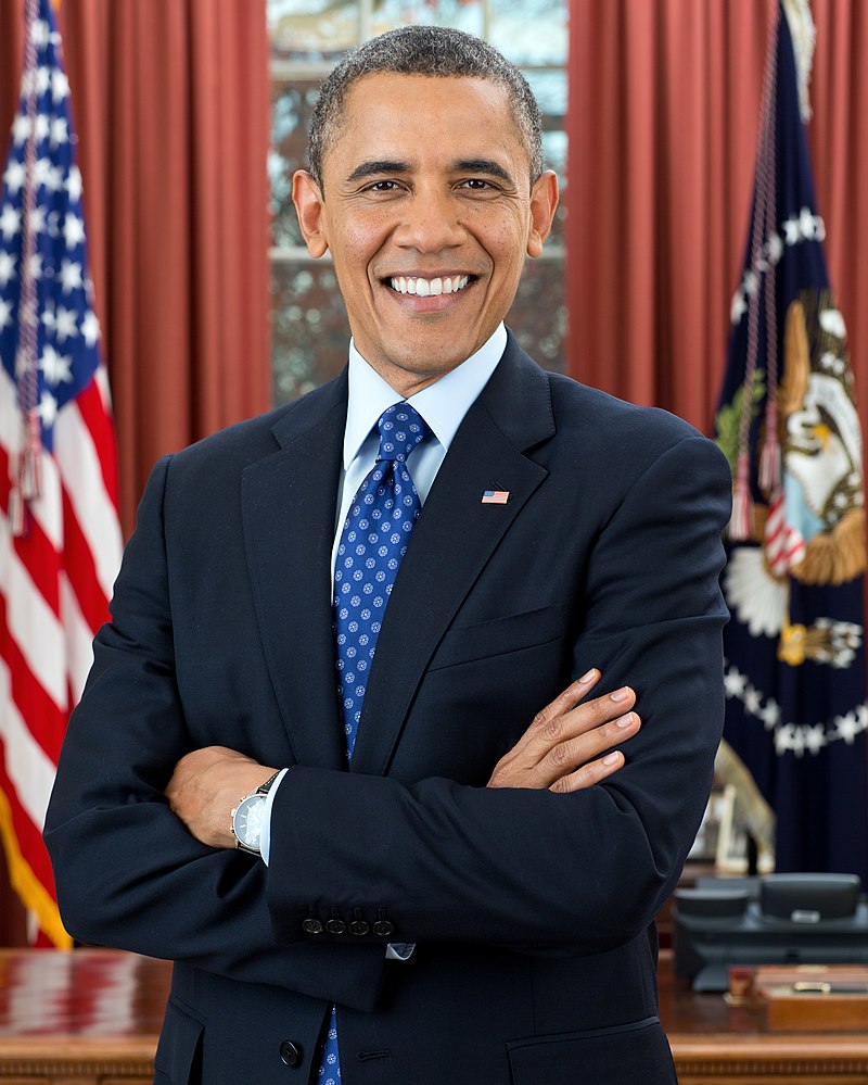 U.S. President Barack Obama's official photograph in the Oval Office on 6 December 2012